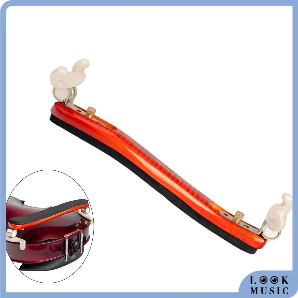 

LOOK 4/4 3/4 Tiger Flame Maple Violin Shoulder Rest W/Cloth Violin Parts & Accessories