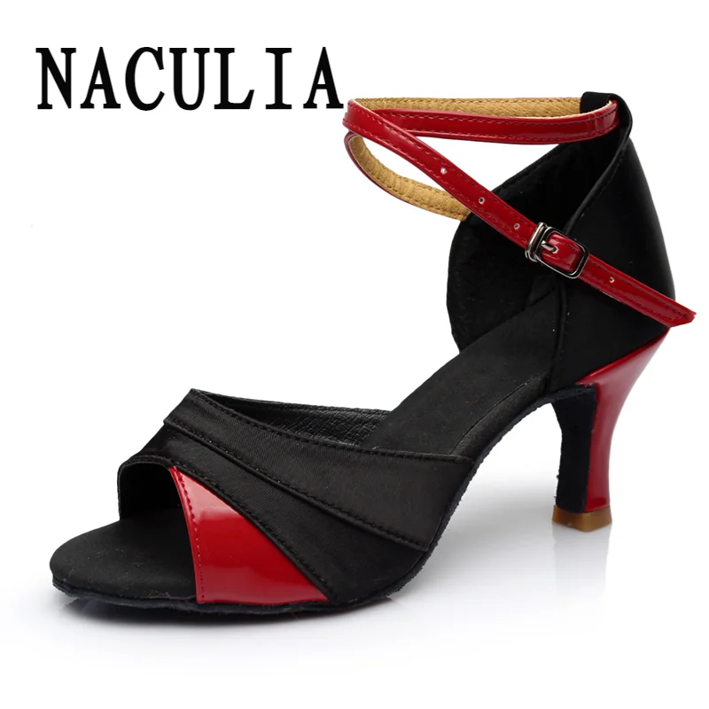 Women Hot Selling Latin Dance Shoes Lady's Professional Tango Ballroom Salsa Soft Dancing Shoes High Quality Heeled 7cm/5cm