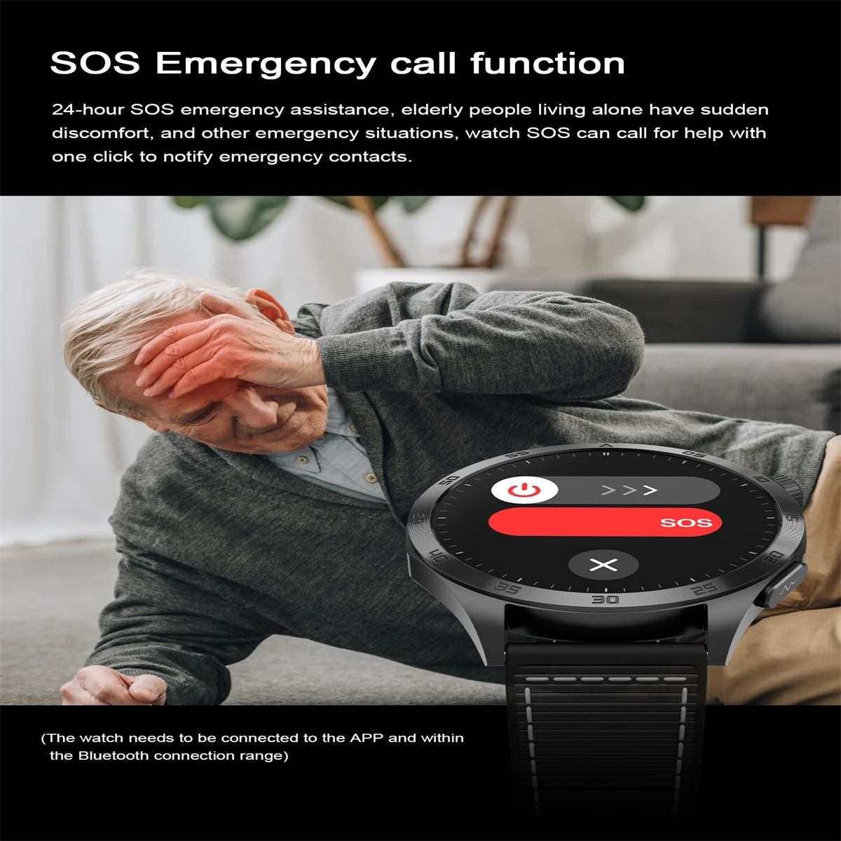 24H Монитор здоровья Смарт-часы Микро Физическое Обзор ЭКГ PPG Сахар в крови HRV SOS