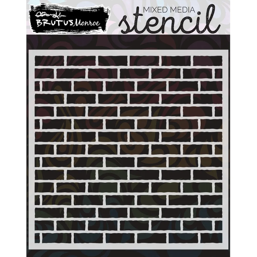 

Metal Cutting Silicone Stencil DIY Scrapbooking Paper Handmade Album Stamp Die Sheets Greeting Card Worn Brick 2023 New