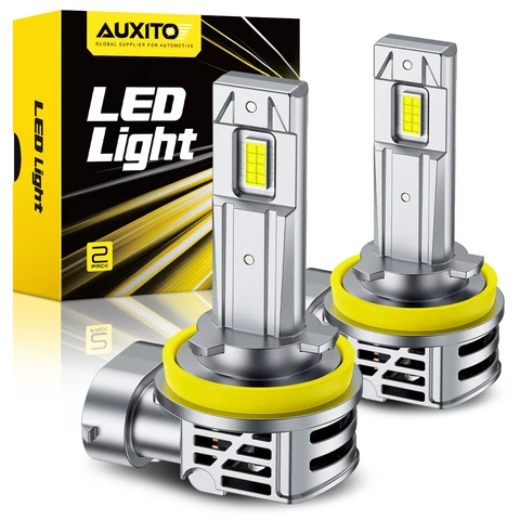 AUXITO 2 шт. H8 H11 светодиодные лампы для автомобильных фар Canbus Turbo H1 H7 HB3 9005 HB4 9006 светодиодные автомобильные лампы 60 Вт 30000LM