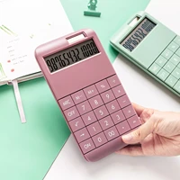 digit portable desk calculator business accounting tool built in 210mah solar battery school accesorios handheld pocket type