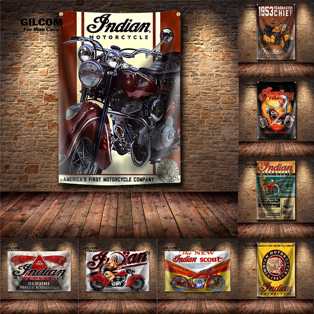 Баннер для гонок на мотоцикле, флаг США, езда на велосипеде, первый плакат на стену, винтажный декор для гаража, рекламный знак 3 × 5 футов, паб, клубный бар