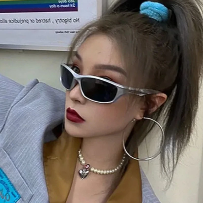 

Steampunk Goggle Women Sunglasses 2022 Fashion Men Eyewear Y2k Future Technology Sense Sunglasses Outdoor Cycling Glasses