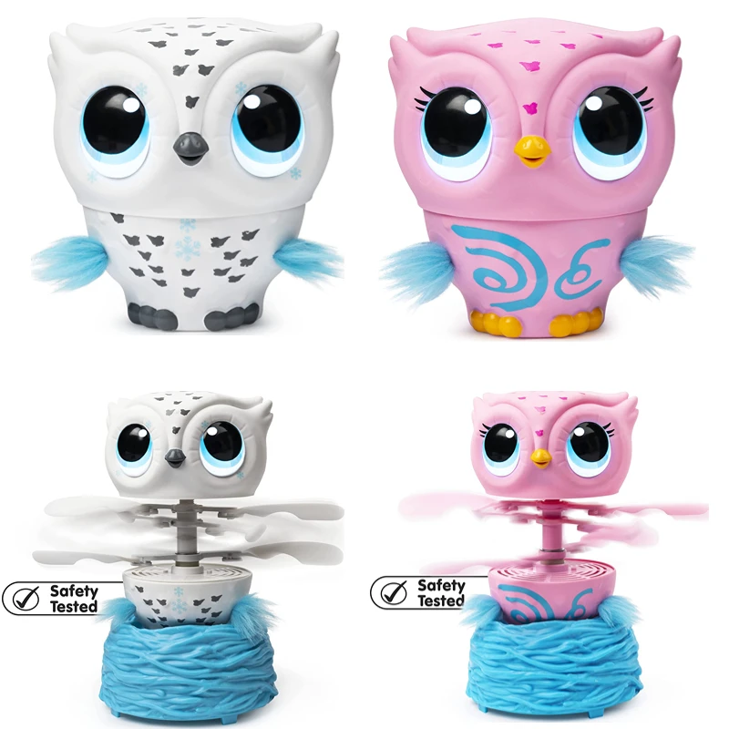 NEW Owleez Flying Baby Owl Interactive Toys for Kids with Lights & Sounds Electronic Pet Induction Flight Girls Toys Gifts