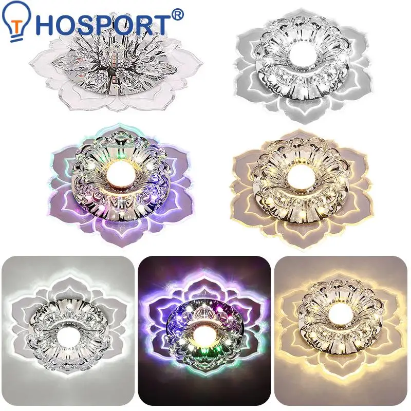 

Modern LED Crystal Ceiling Lights Hallway Living Room Bedroom Chandelier Lamp Simple Porch Aisle Corridor Lighting