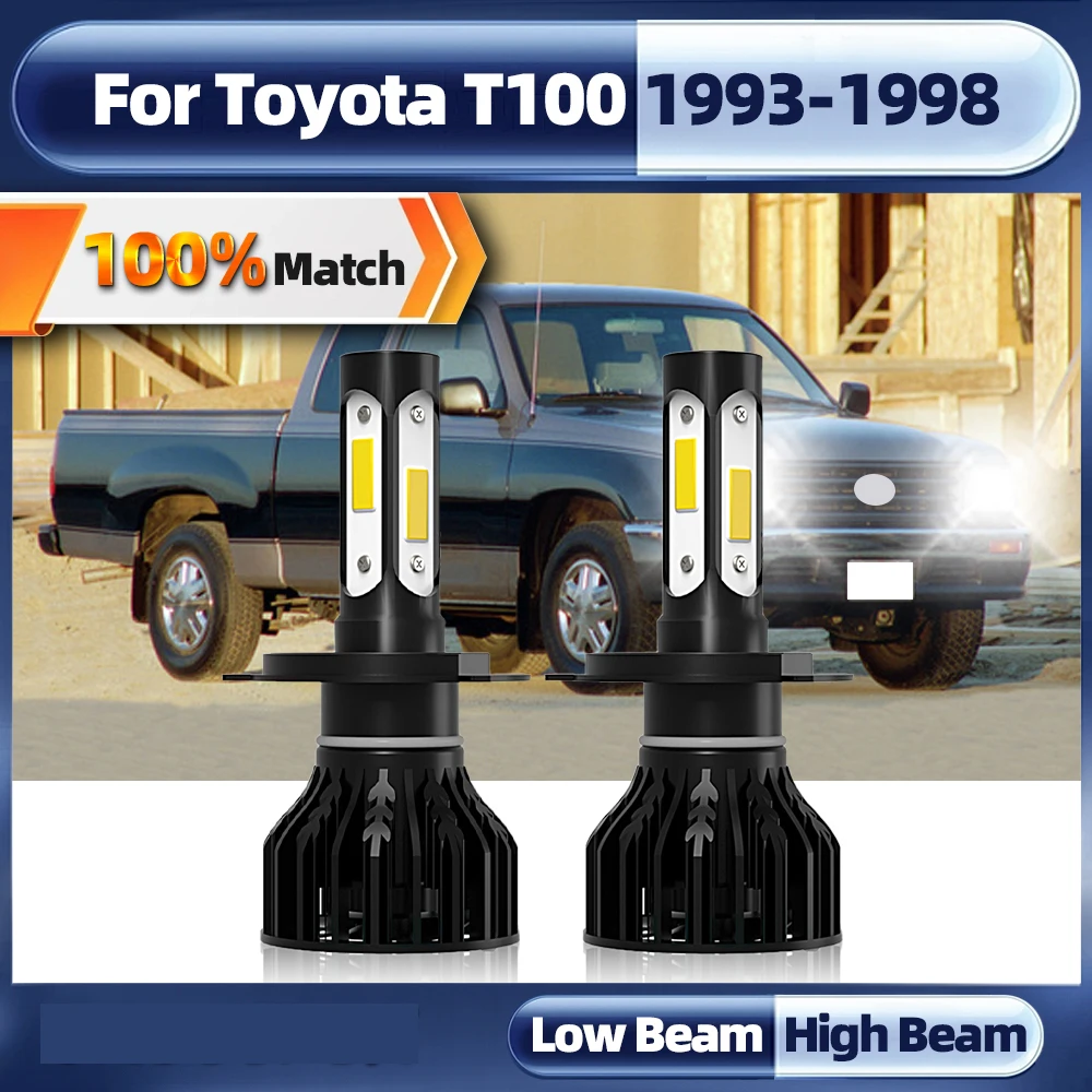 

Лампы для автомобильных фар головного света H4 Canbus, 120 лм, 6000 Вт, 1993 K, автомобильные фары головного света для Toyota T100, 1994, 1995, 1996, 1997, 1998,
