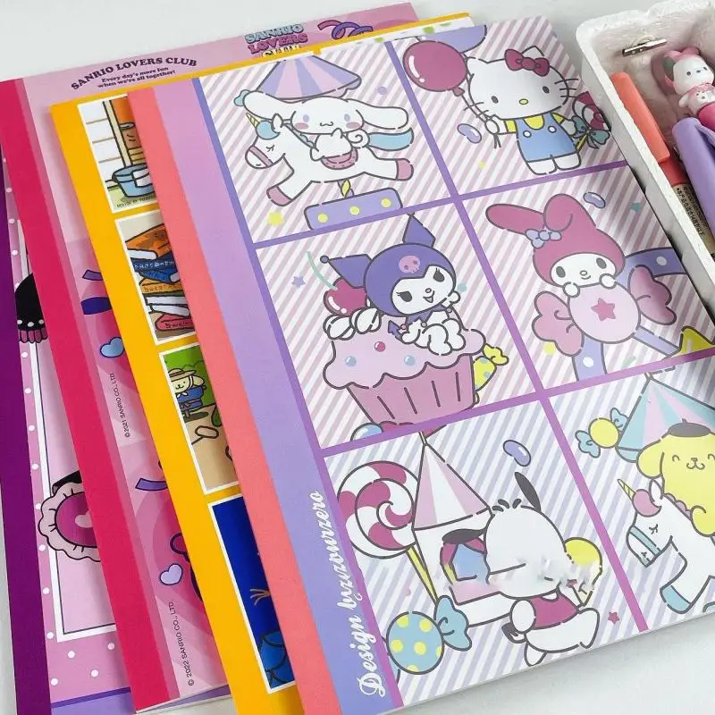 

Kawaii Sanrio Cartoon B5 Notebook Cute Pompompurin My Melody Cinnamoroll Notepad Diary Hand Account Creative Birthday Gifts