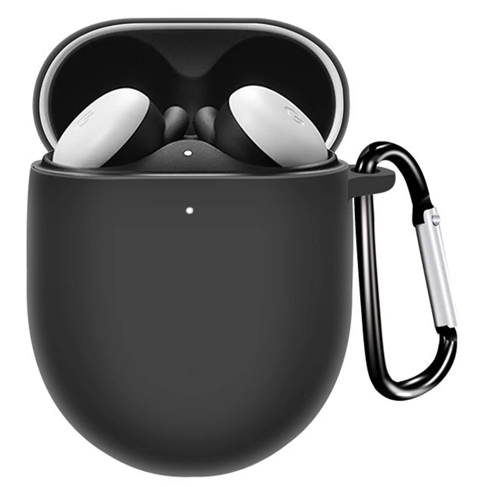 

Чехол для Google Pixel Buds Pro 2022, чехол для Google Buds серии A, [передний светодиодный Видимый] [брелок], силиконовый защитный чехол, чехол