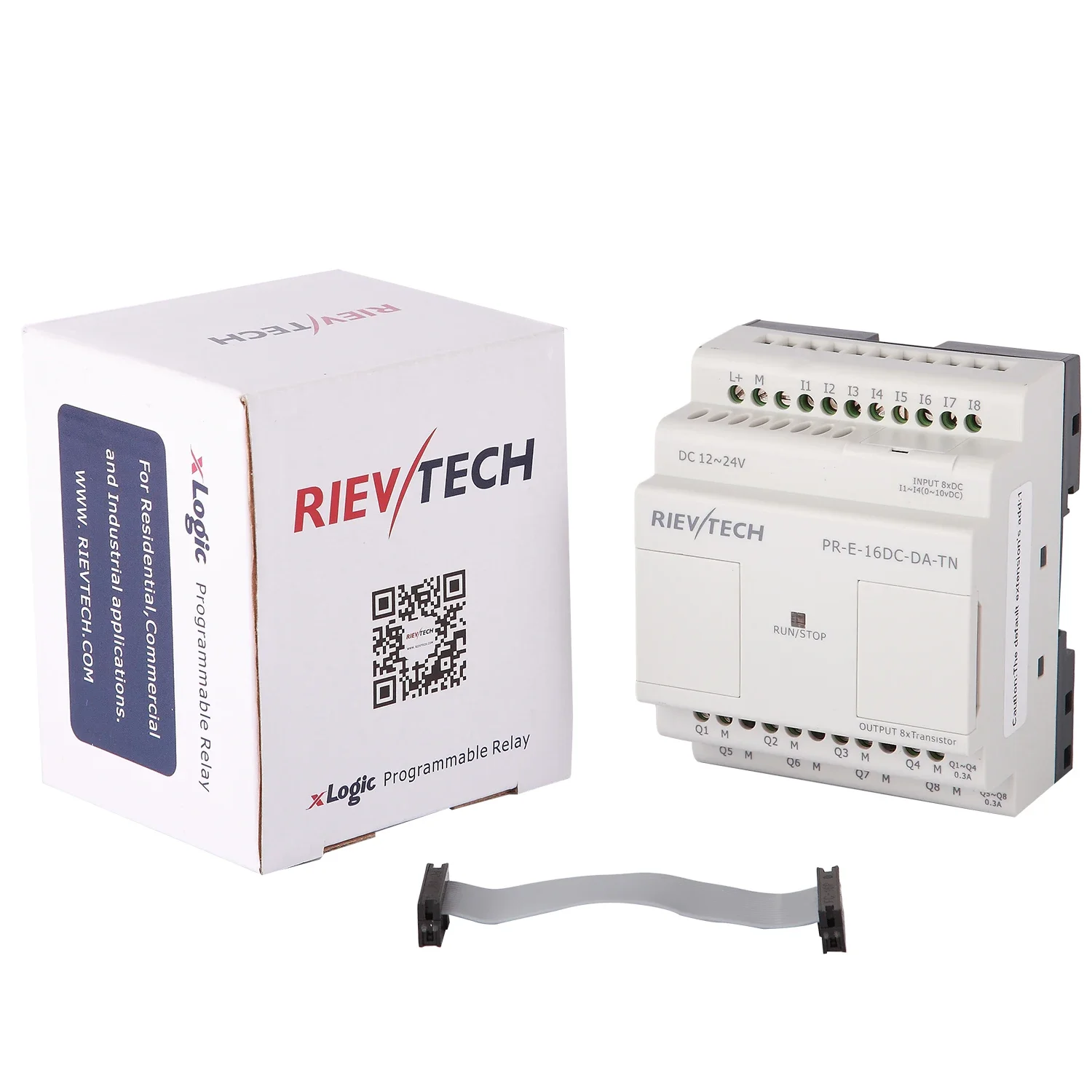 Лидер продаж модуль Rievtech Ethernet PR-E-16DC-DA-TN 12 В постоянного тока реле ПЛК