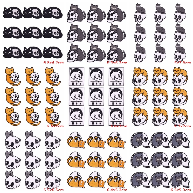 10 шт./партия нашивки с вышивкой в виде животных