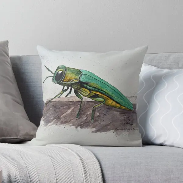 

Наволочка для подушки с принтом изумрудной золы, мягкий чехол с аниме рисунком, украшение для спальни, офиса, свадьбы, подушки в комплект не ...