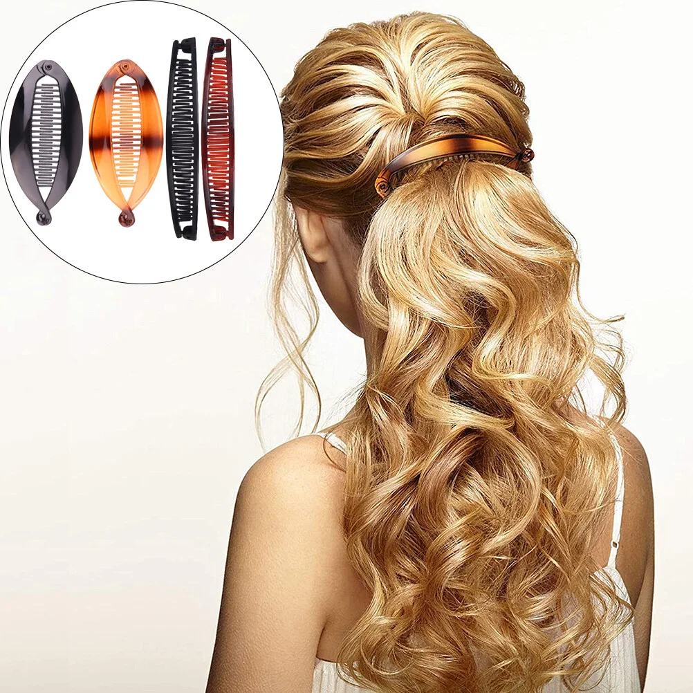 

8Pcs Hair Claw Clips For Women Vintage Clincher Combs Fishtail Hair Clip Combs for Thick Thin Hair
