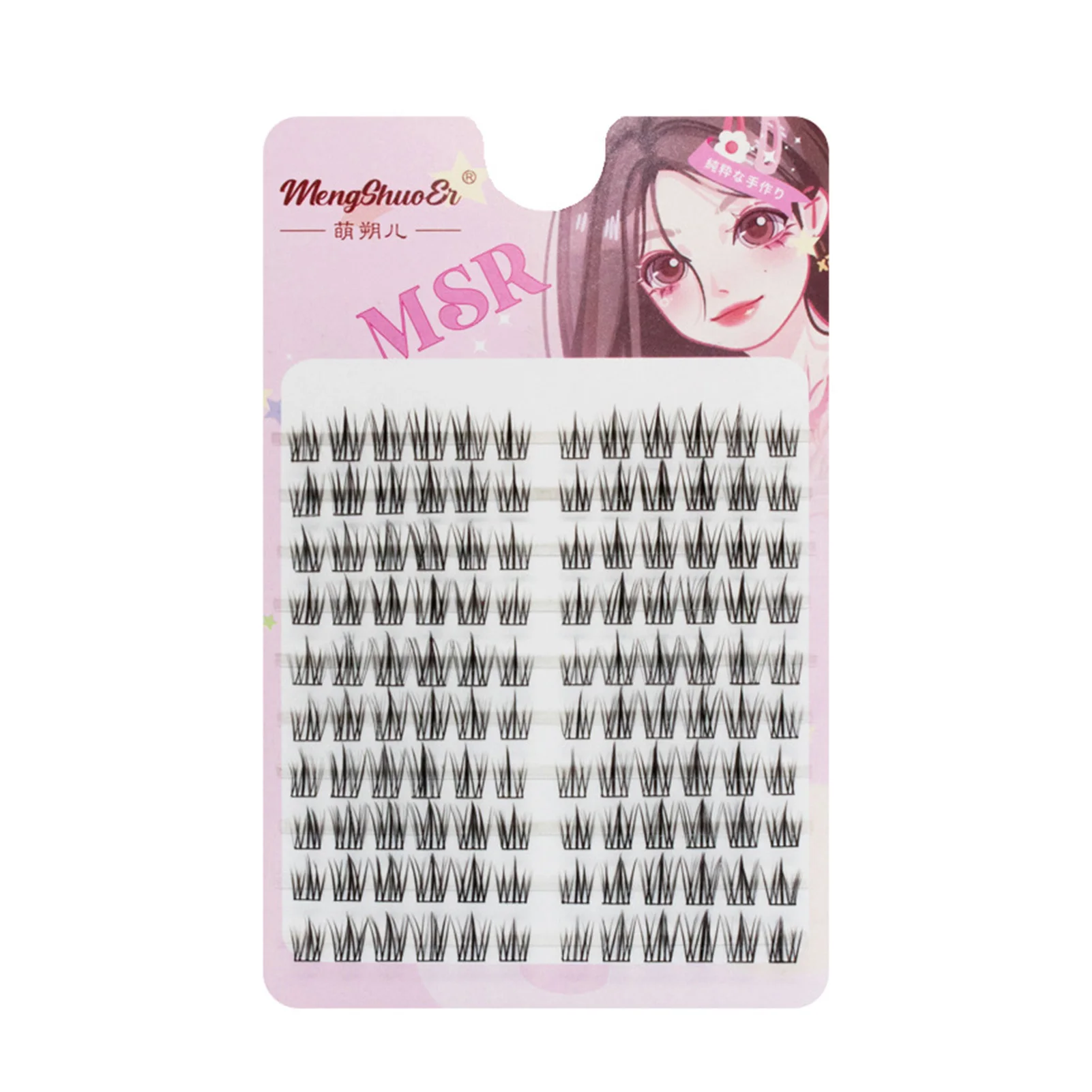 

Segmented Single Cluster Eyelashes Easier to Graft Not Scatter Fluffy Lashes for Cosplay Party Makeup MH88