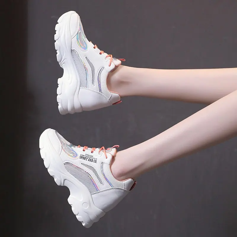 Women's Shoes White Shoes Breathable Thick Bottom Versatile Casual Shoe Comfortable Women's Sneakers zapatos de mujer cómodas