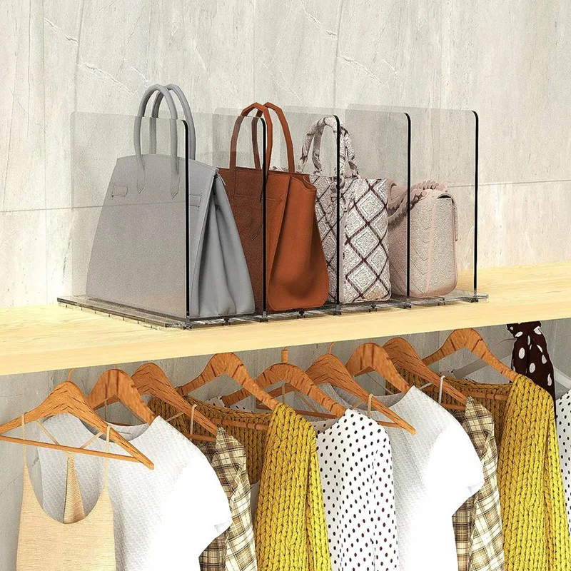 Органайзер для кошелька шкафа разделители полки регулируемая пластиковая