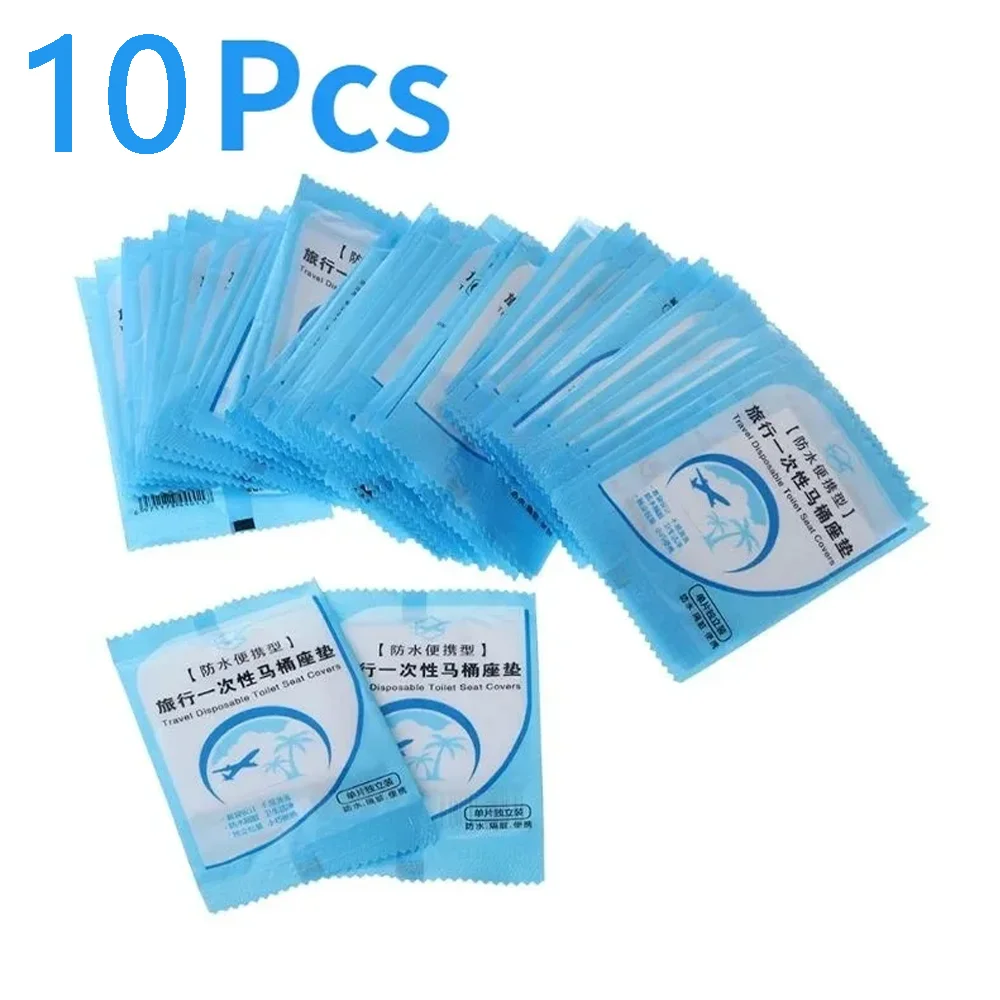 10-50 шт. универсальный одноразовый коврик для сиденья унитаза, портативный водонепроницаемый безопасный коврик для сиденья унитаза для путешествий, аксессуары для ванной комнаты