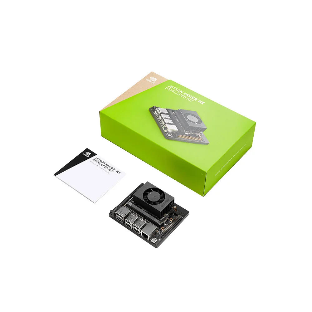 

NVIDIA Jetson Xavier NX Developer Kit, Small AI Supercomputer for Edge Computing, with Cooling Fan and Power Supply