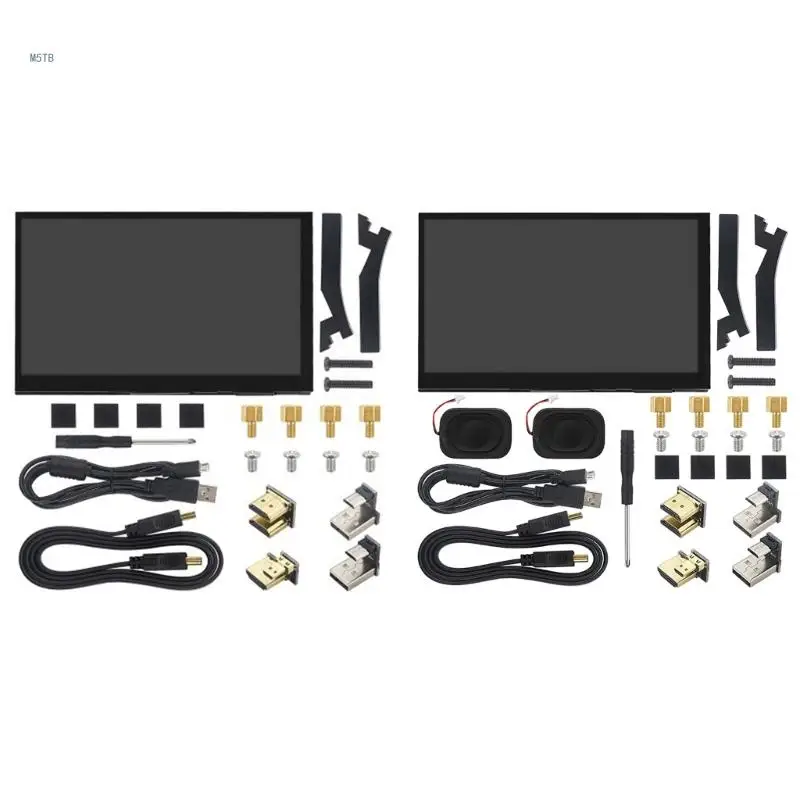

7-дюймовый IPS монитор с сенсорным экраном для RaspberryPi4B/3B 1024x600, HDMI-совместимый дисплей, плата монитора, Прямая