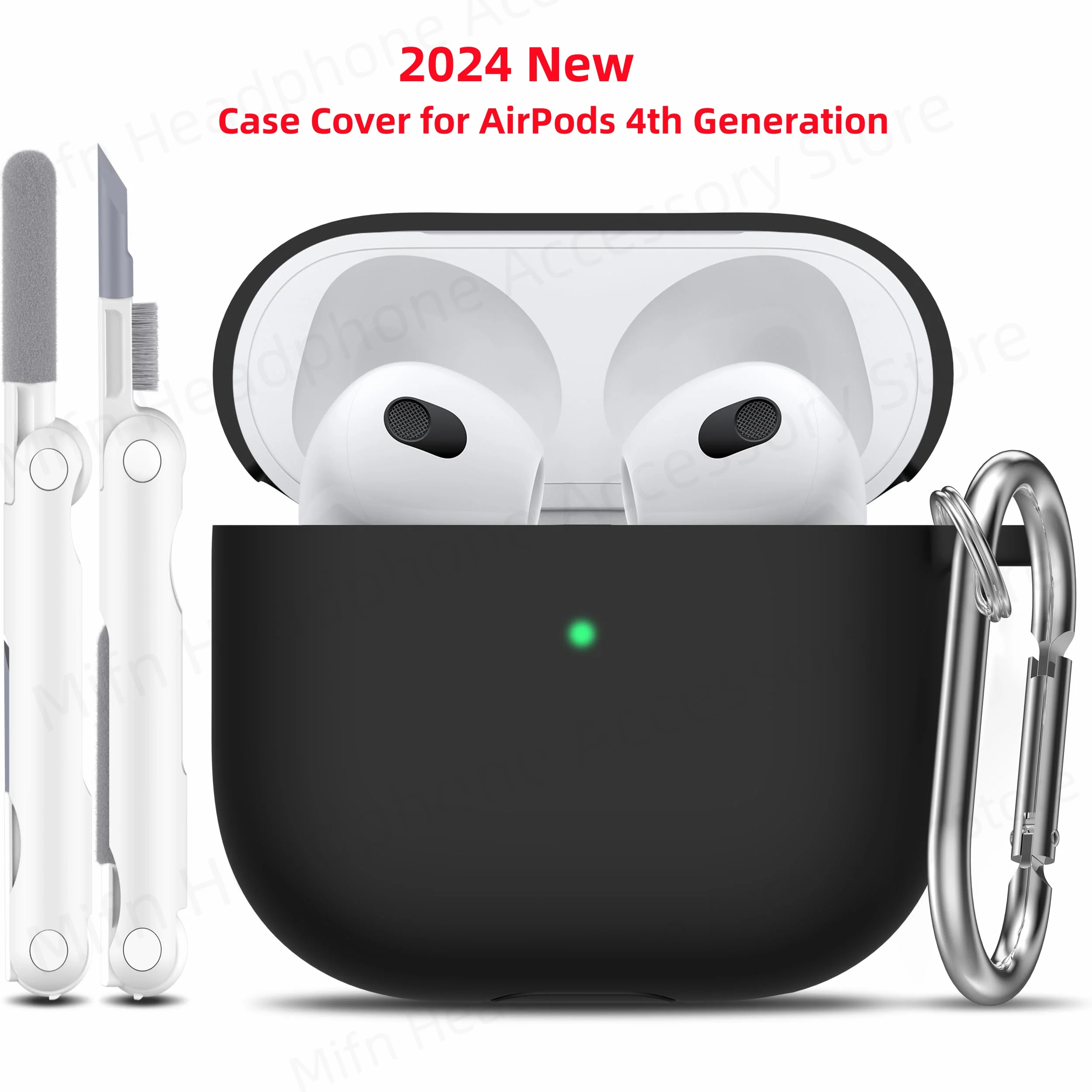Защитный чехол для беспроводных Bluetooth-наушников AirPods 4-го поколения
