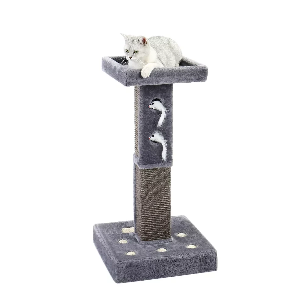 

NEW 84 CM Cat Scratching Post Cylinder NATURAL Durable Sisal Cat Climbing Frame Tower with Perch for Kittern Large Cat