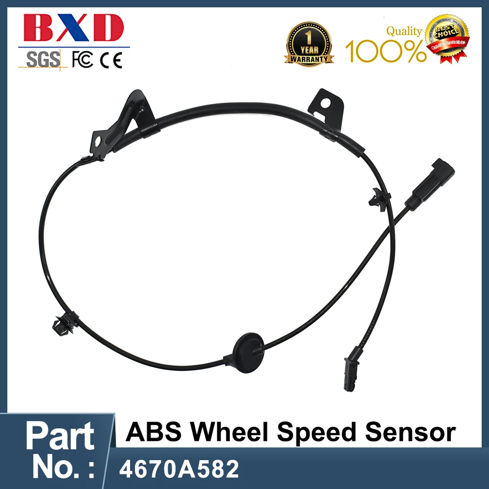 

4670A582 Rear Right ABS Wheel Speed Sensor For Mitsubishi ASX Outlander II 1.8 2.0 2.2 2.4 i DI-D CW1W CW4W CW5W CX4A CX6A GA2W