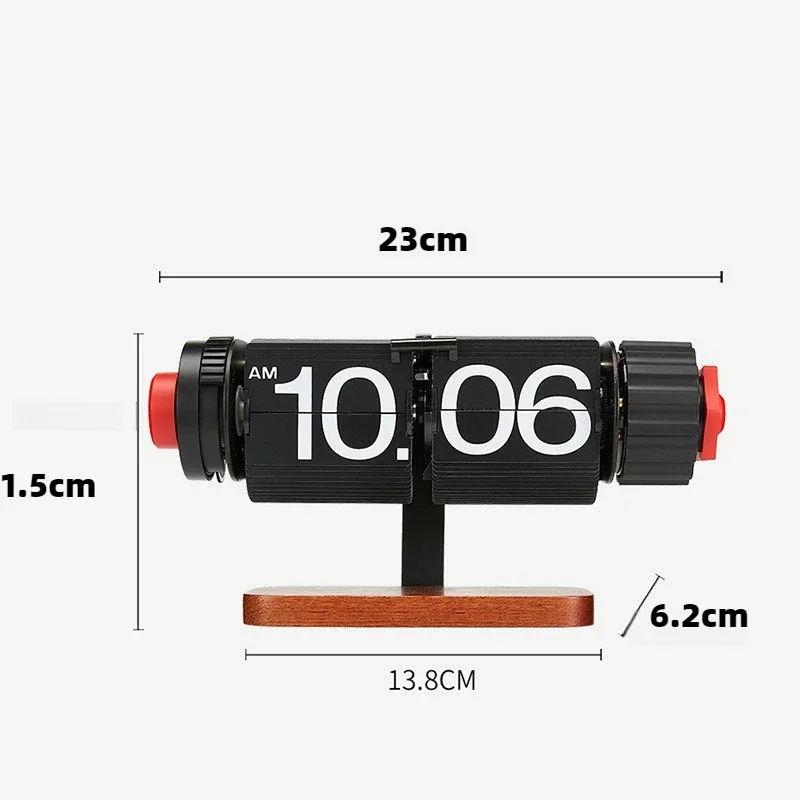 Металлические будильники автоматические часы с поворотом страниц цифровые