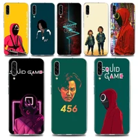 phone case for samsung a02 a10 a20e a30 a40 a50 a70 note 8 9 10 20 plus lite ultra 5g tpu case cover squid game over