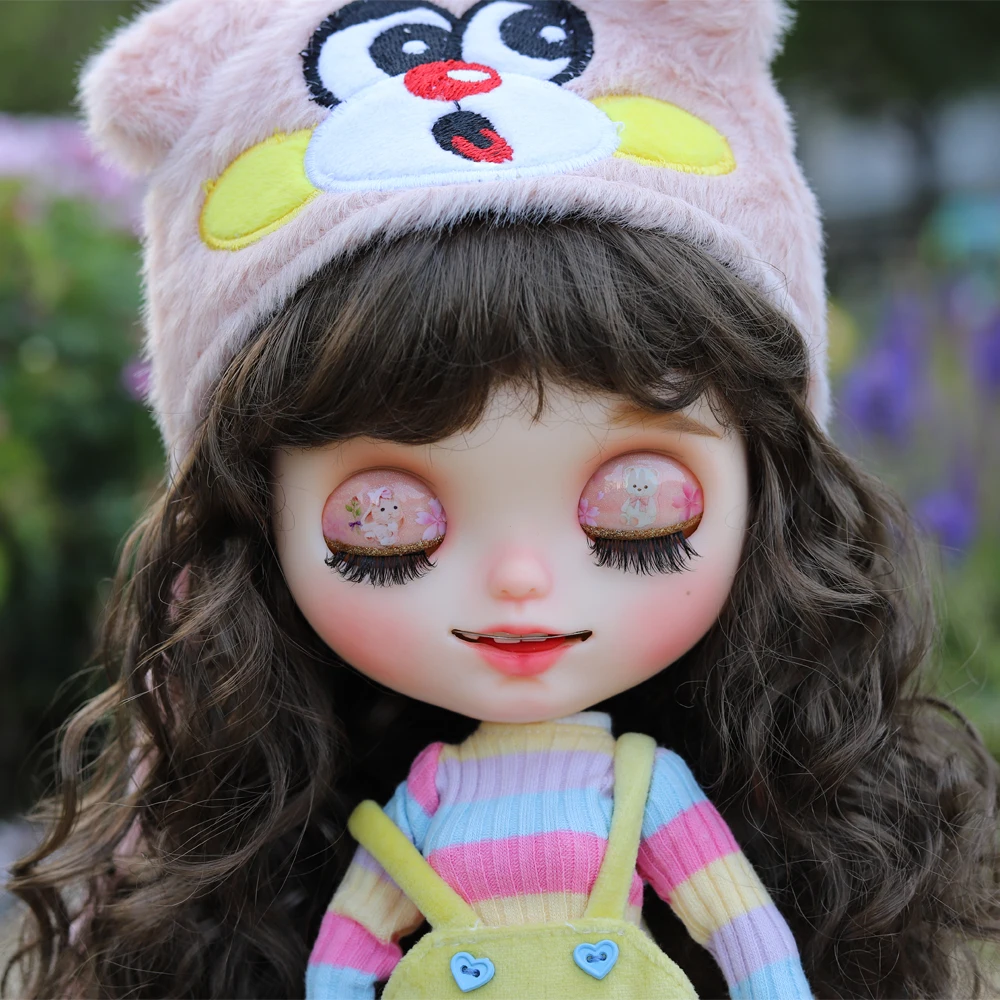 

Кукла блайз шарнирная с лицом и белой кожей и волосами, 5,18