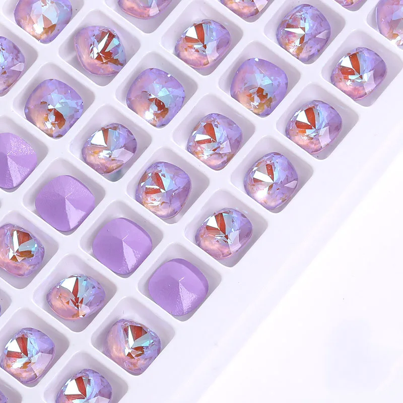 

Квадратные флуоресцентные блестки мокко, аксессуары для ногтевого дизайна, украшения для творчества, одежды, художественные украшения