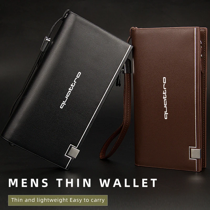 Мужской бумажник кредитный идентификатор кожаный кошелек для водительских прав