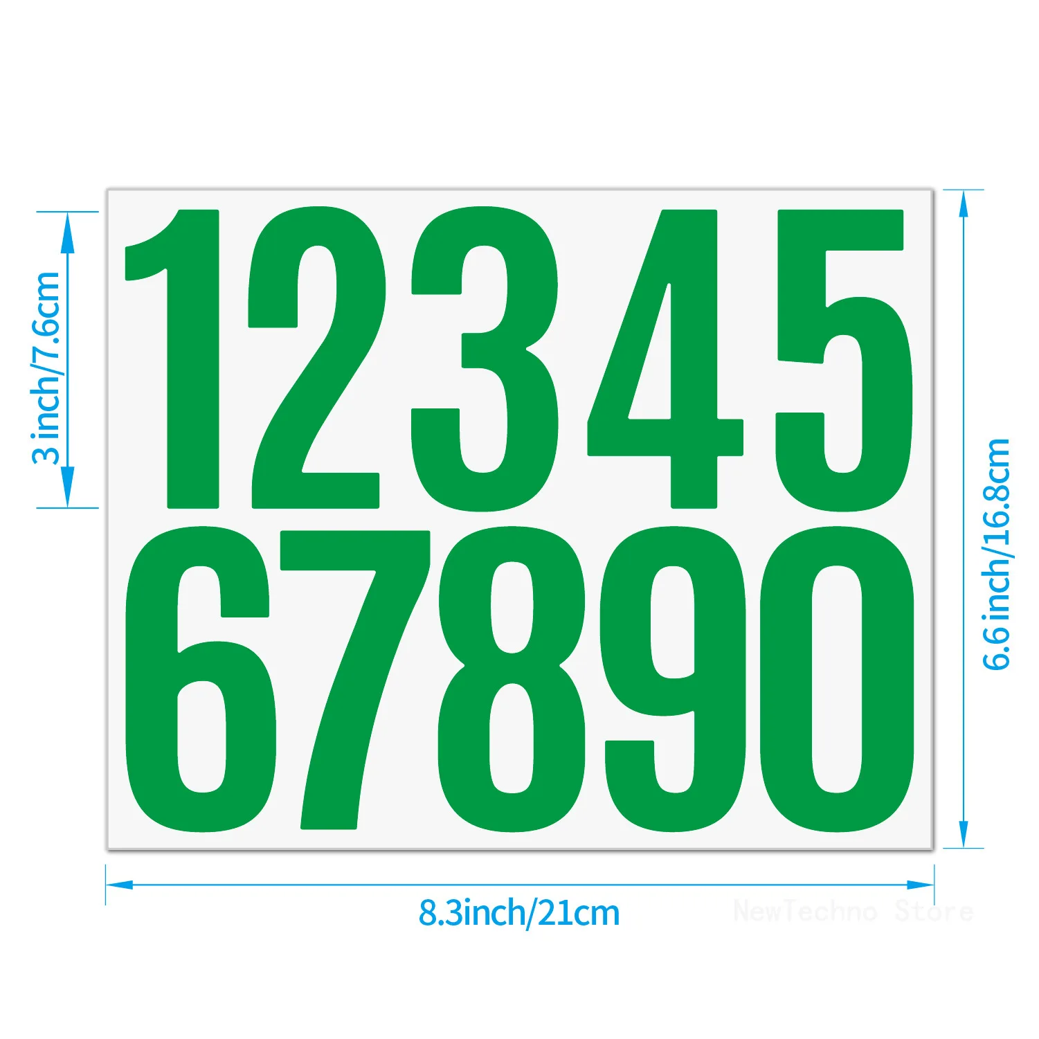 

MOONBIFFY Наклейки с цифрами для почтового ящика