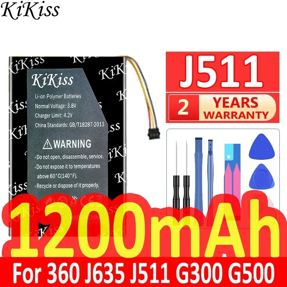 Аккумулятор KiKiss 1200 мАч для 360 J635 J511 G300 G500 Digital