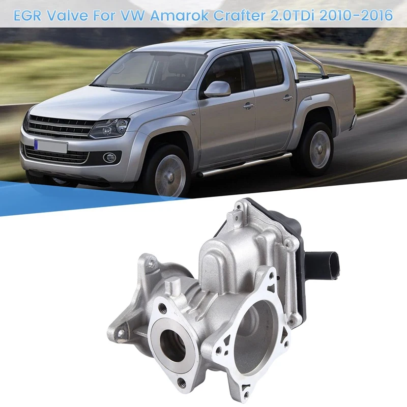 1 шт. автомобильный клапан EGR серебристый и черный металл для VW Amarok Crafter 2.0Tdi 2010-2016