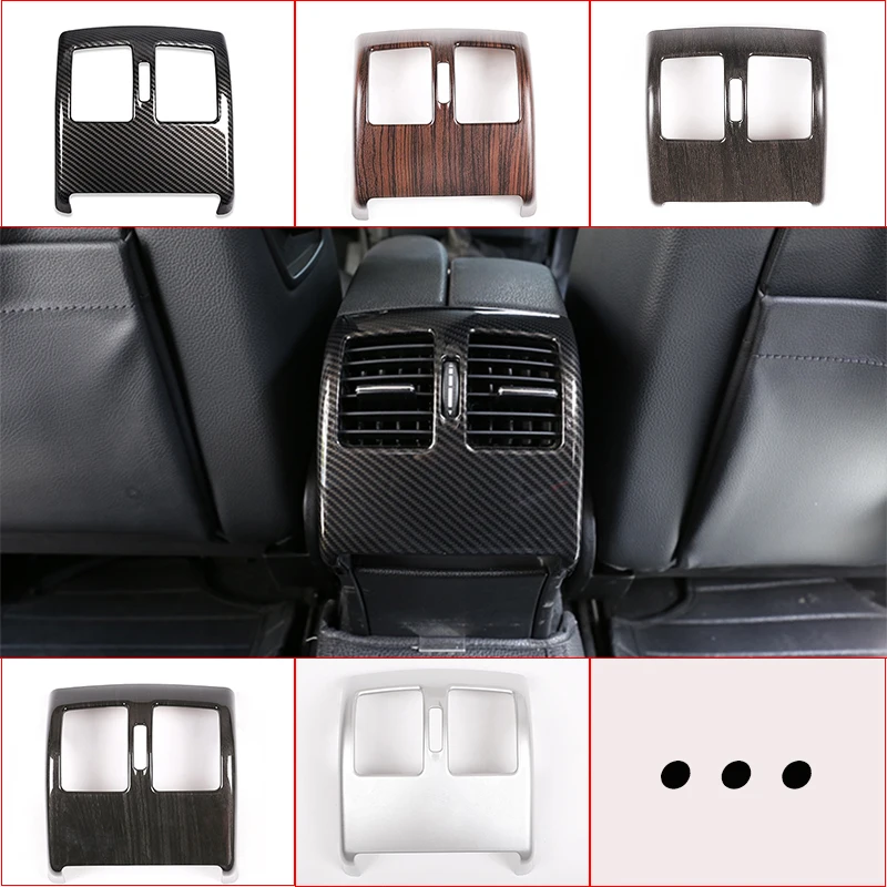 

Задняя Крышка вентиляционного отверстия кондиционера из АБС-углеволокна, отделка, наклейка, аксессуары для Mercedes Benz C Class W204 2008 -2013