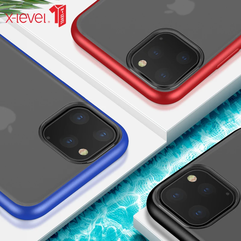 

X-level Bumper Case For Iphone 13 12 Mini 11 Pro X Xr Xs Max Anti-fingerprint Matte Clear Back Cover Case For Iphone 7 8 Plus