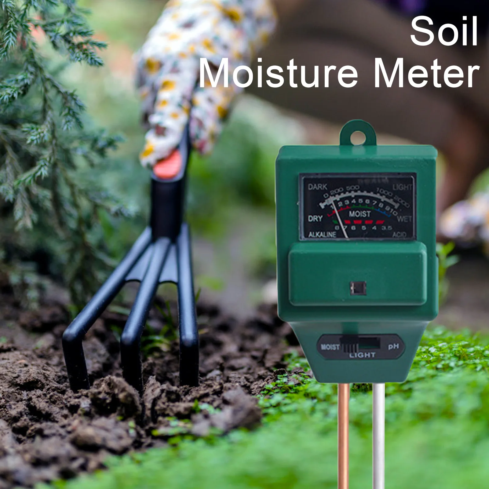 

Soil Tester 3-in-1 Soil Meter Plant Soil Moisture Meter PH Meter Soil Test Meter Soil PH Meter for Gardening Farming Indoor