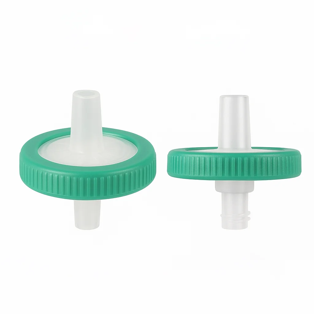 Фото Одноразовый шприцевой фильтр 13 25 33 мм 0,22 мкм 0,45 мкм PES PVDF PTFE Нейлон MCE PP GF Стерильный лабораторный образец Prep Низкая белковая связка №3
