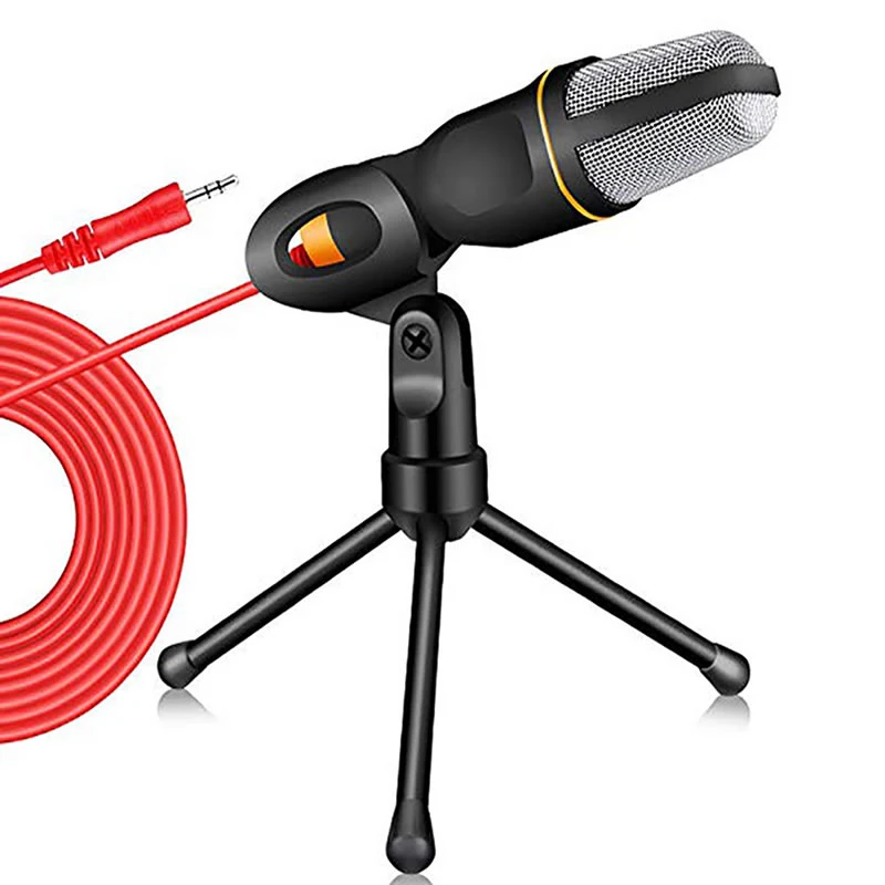 

Condenser Microphone 3.5mm Plug Home Stereo MIC with Desktop Tripod