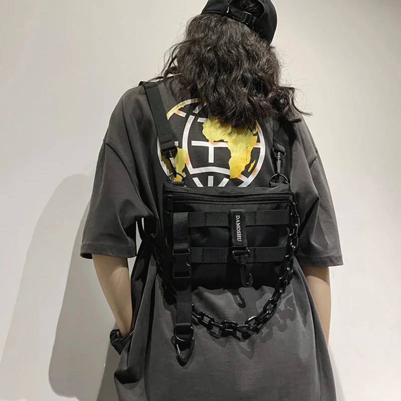 

Функциональная тактическая нагрудная сумка для унисекс, модные нагрудные сумки, женская сумка для улицы, кошелек HW854