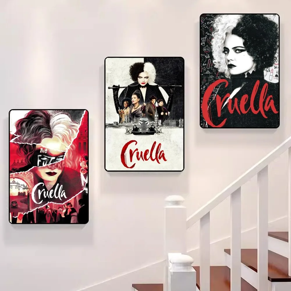 Кино C-Cruella винтажные постеры клейкие печатные плакаты из белой бумаги