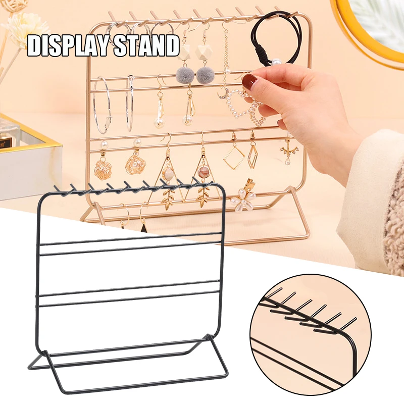 

Jewelry Display Stand Wrought Iron Large Capacity For Hanging Earrings