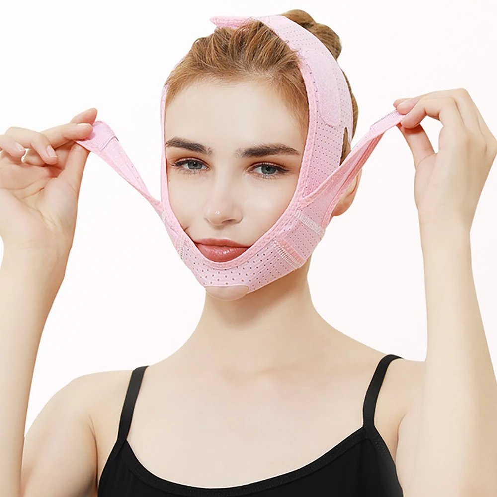 

Elastic Breathable Face V Cheek Double Chin Bandage Face Shaping Beauty Skincare Anti Wrinkle Facial Belt Skin Care Roducts Tool