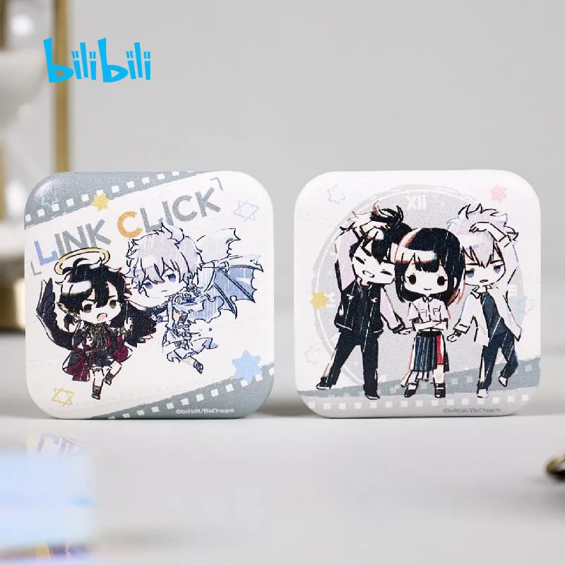 

Аниме Shiguang Daili Ren Cheng Xiaoshi Qiao Ling LINK Кликните на милое граффити Косплей искусственная Жесть значок брошь булавки кнопка