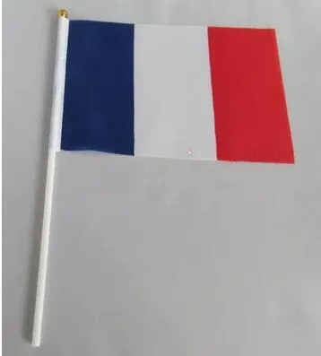 

14 * 21 cm France hand signal waving flag small banner flags