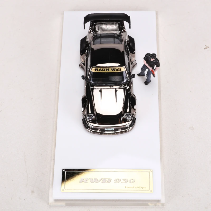 Звездная модель 1:64 RWB930 гальванический черный сплав автомобиля