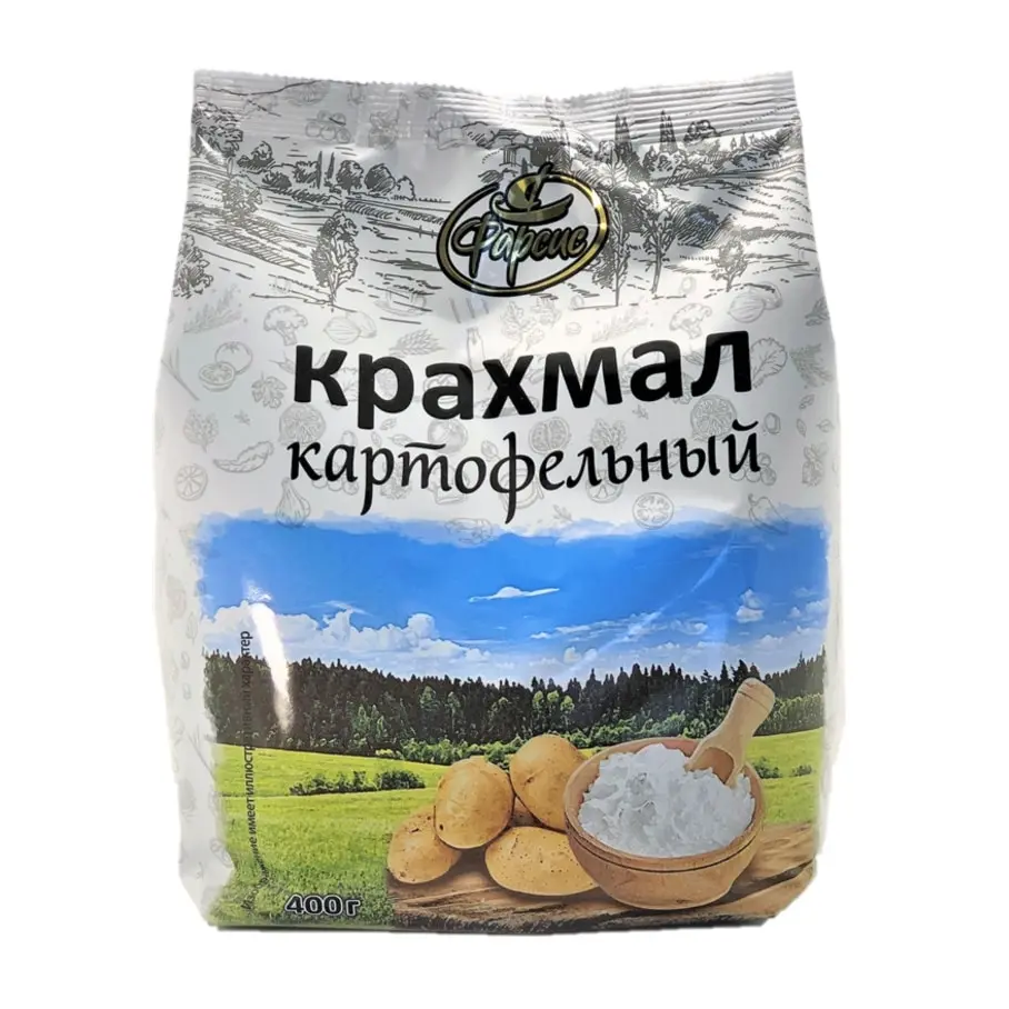 Фарсис крахмал картофельный натуральный ГОСТ Р 53876-2010 высший сорт 400 г (2шт.) |