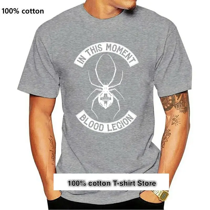 

Yamoon-camiseta negra para hombre, camisa de la Legión de la sangre de la viuda Mc, a la moda, 2021