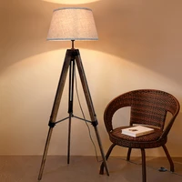 depuley led tripod floor lamp wood mid century modern reading lamp 8w standing lamps with e27 lamp base for bedroom farmhouse