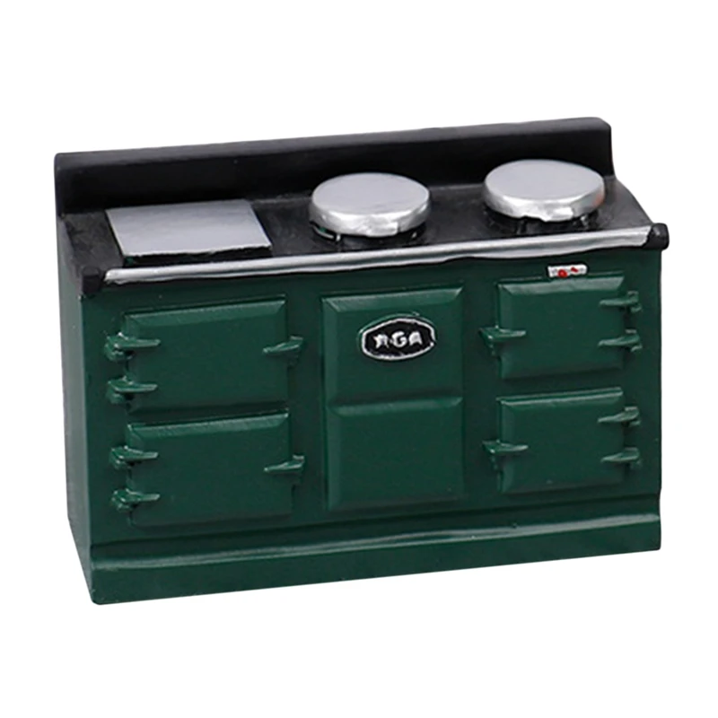 

1/12 Dollhouse Miniature Gas Stove Simulation Three-Hole Heat Transfer Stove for Dollhouse Accessories
